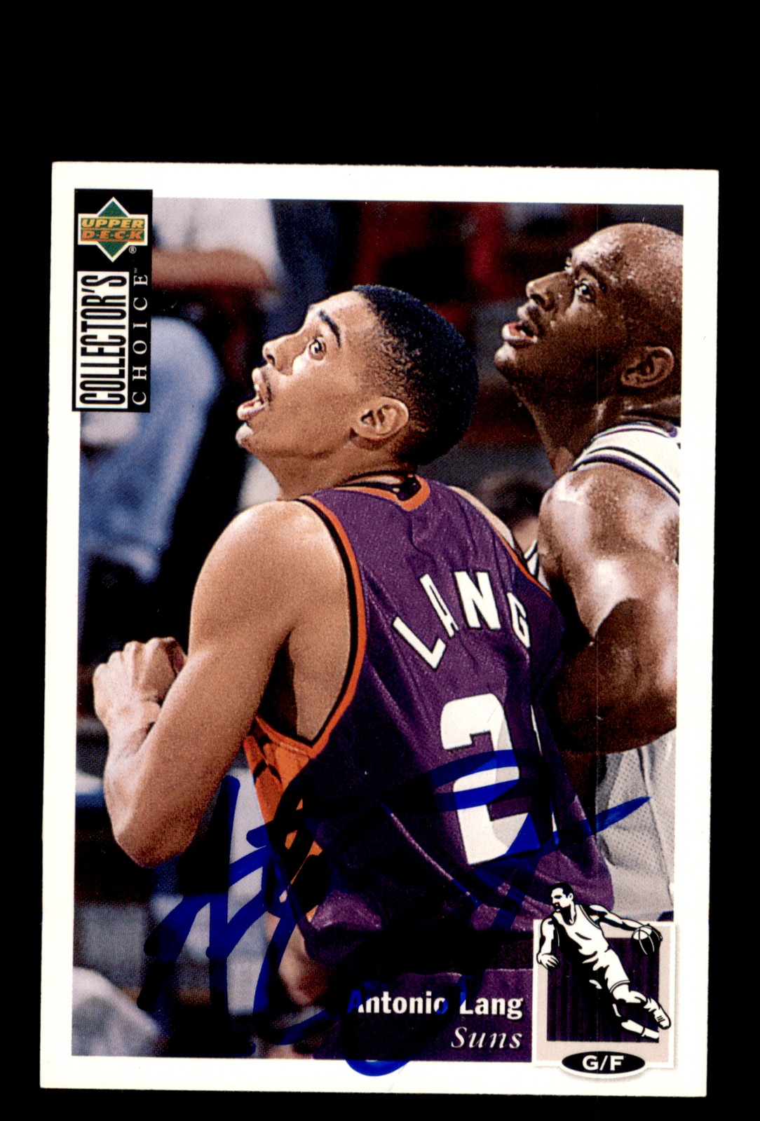 Signed Basketball Card Auto Antonio Lang 1994-95 Collector's Choice #327 Suns
