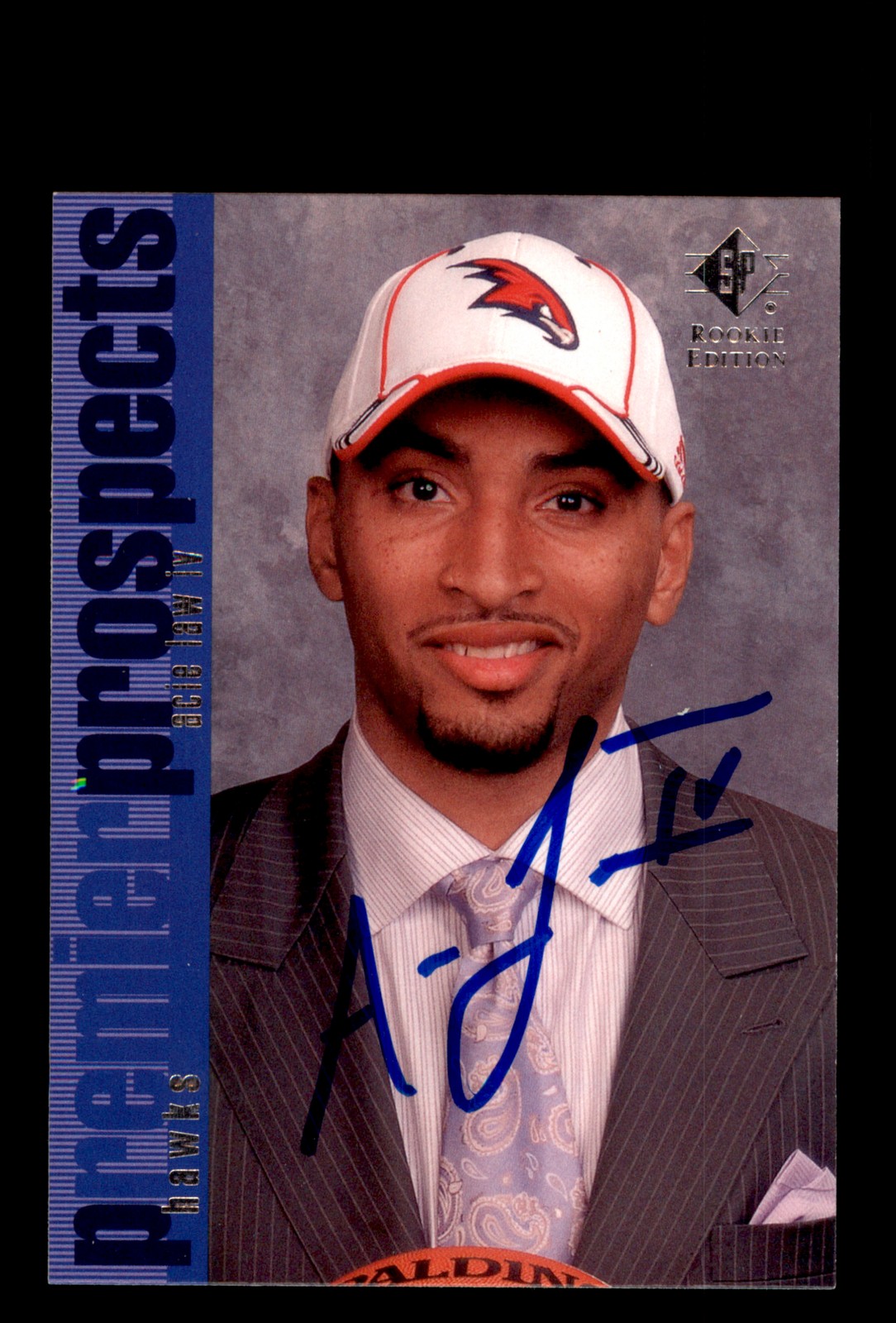 Signed Basketball Card Auto Acie Law IV 2007-08 SP Rookie Edition #113 Hawks