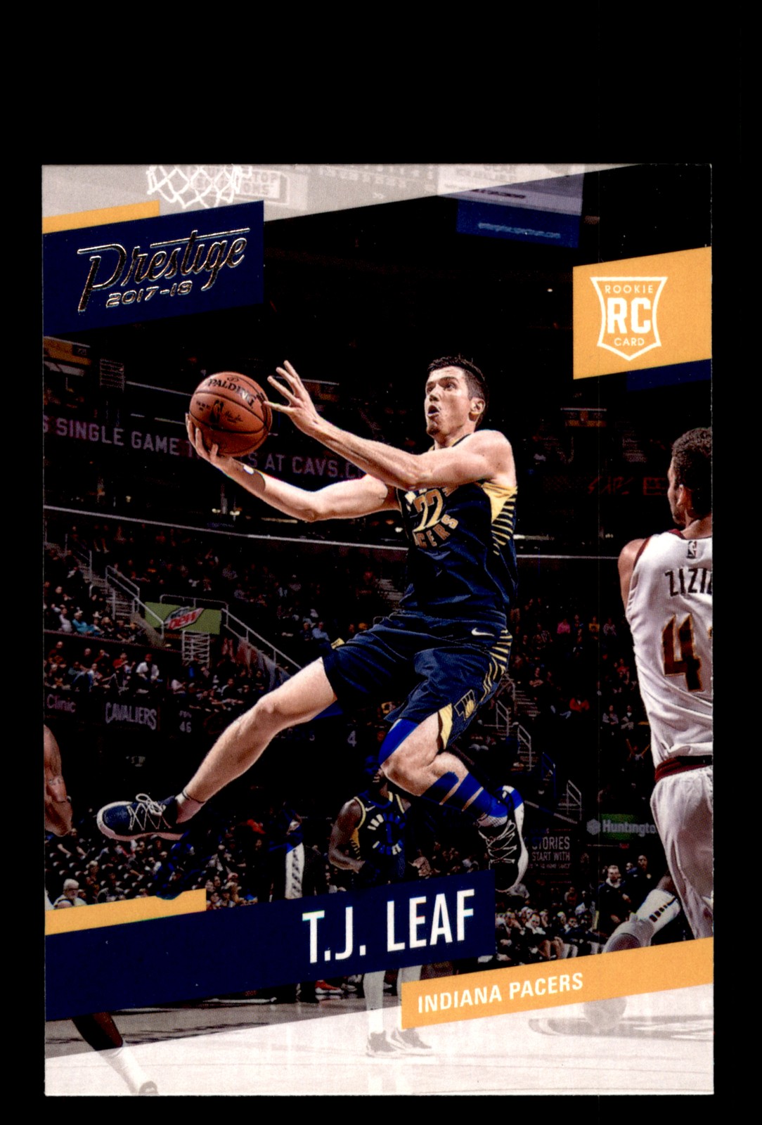 Signed Basketball Card Auto T.J. Leaf 2017-18 Panini Prestige #168 Pacers