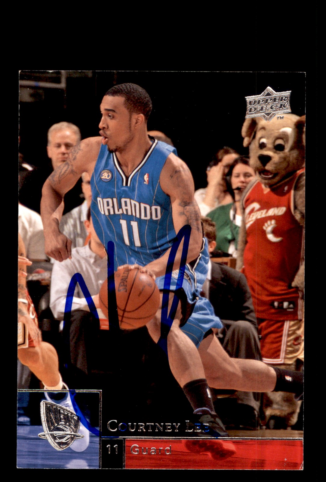 Signed Basketball Card Auto Courtney Lee 2009-10 Upper Deck #141 New Jersey Nets