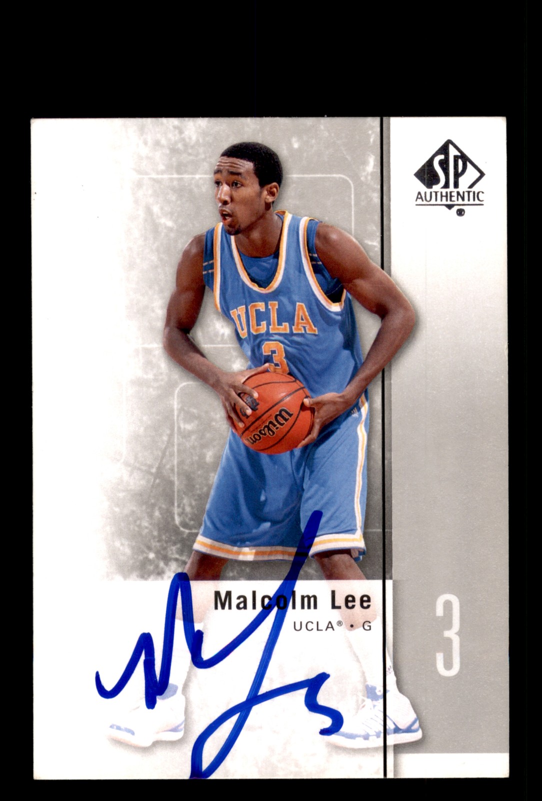 Signed Basketball Card Auto Malcolm Lee 2011-12 SP Authentic #42 UCLA Bruins