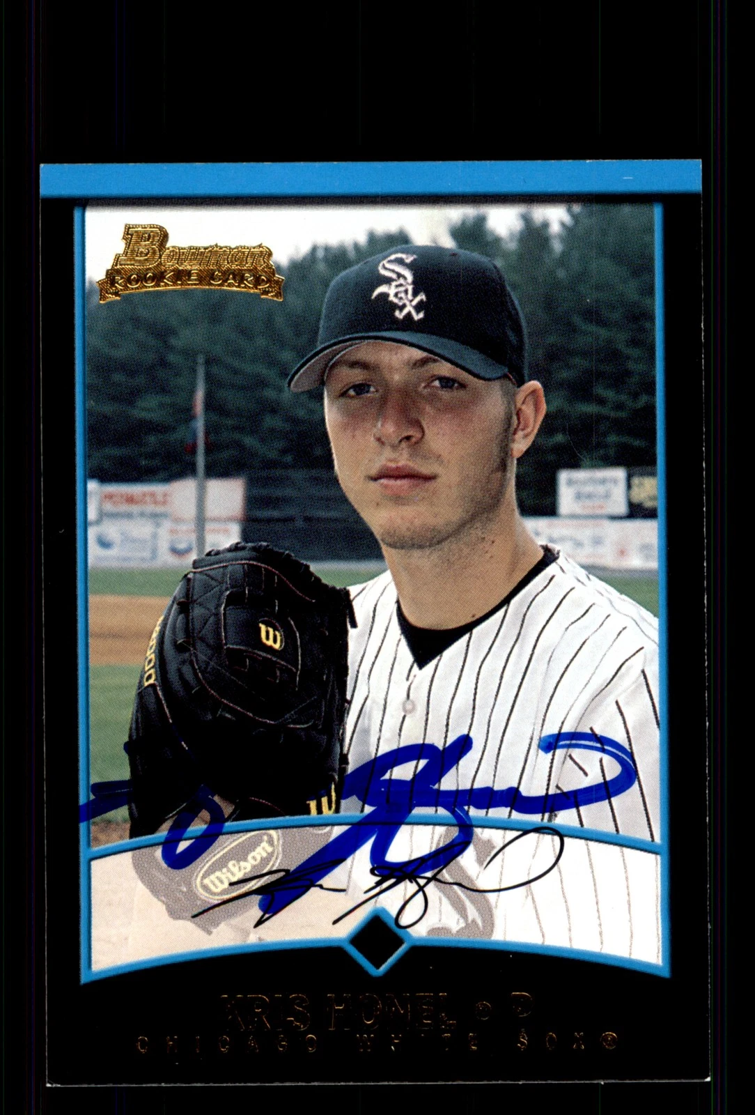 Signed Baseball Card Auto Kris Honel 2001 Bowman #BDP92 Chicago White Sox