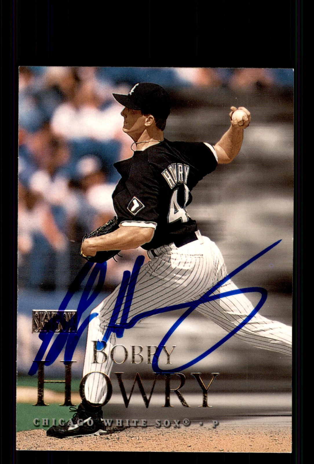 Signed Baseball Card Auto Bobby Howry 2000 SkyBox #57 Chicago White Sox