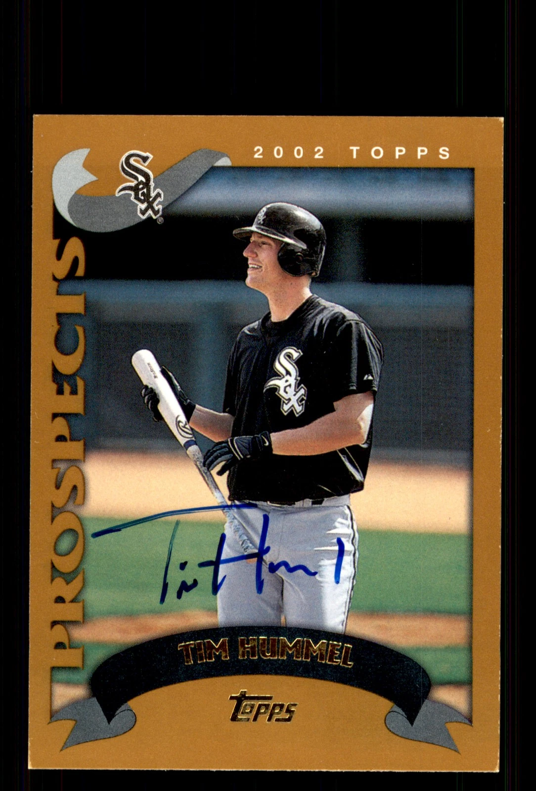 Signed Baseball Card Auto Tim Hummel 2002 Topps Traded #T260 White Sox