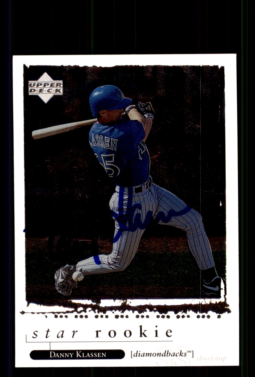 Signed Baseball Card Auto Danny Klassen 1998 Upper Deck #598