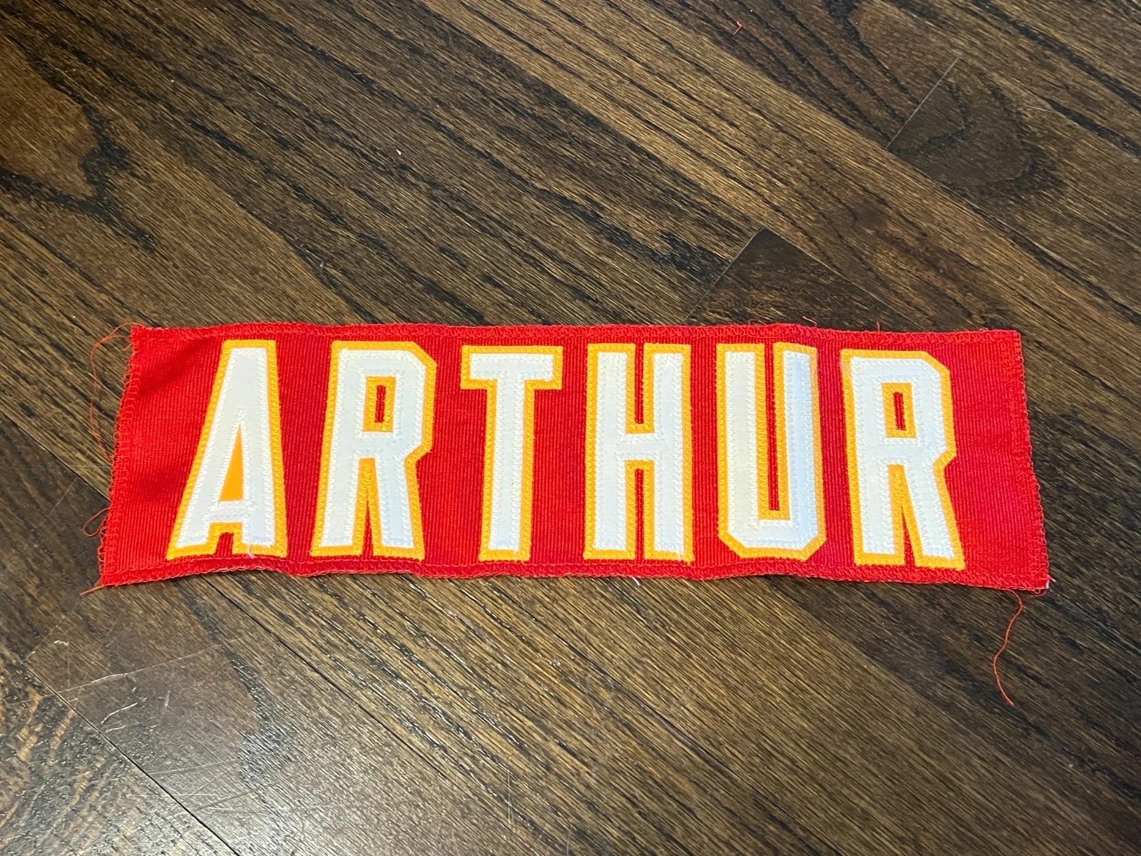 KANSAS CITY CHIEFS GAME USED ? TEAM ISSUED JERSEY NAMEPLATE ARTHUR