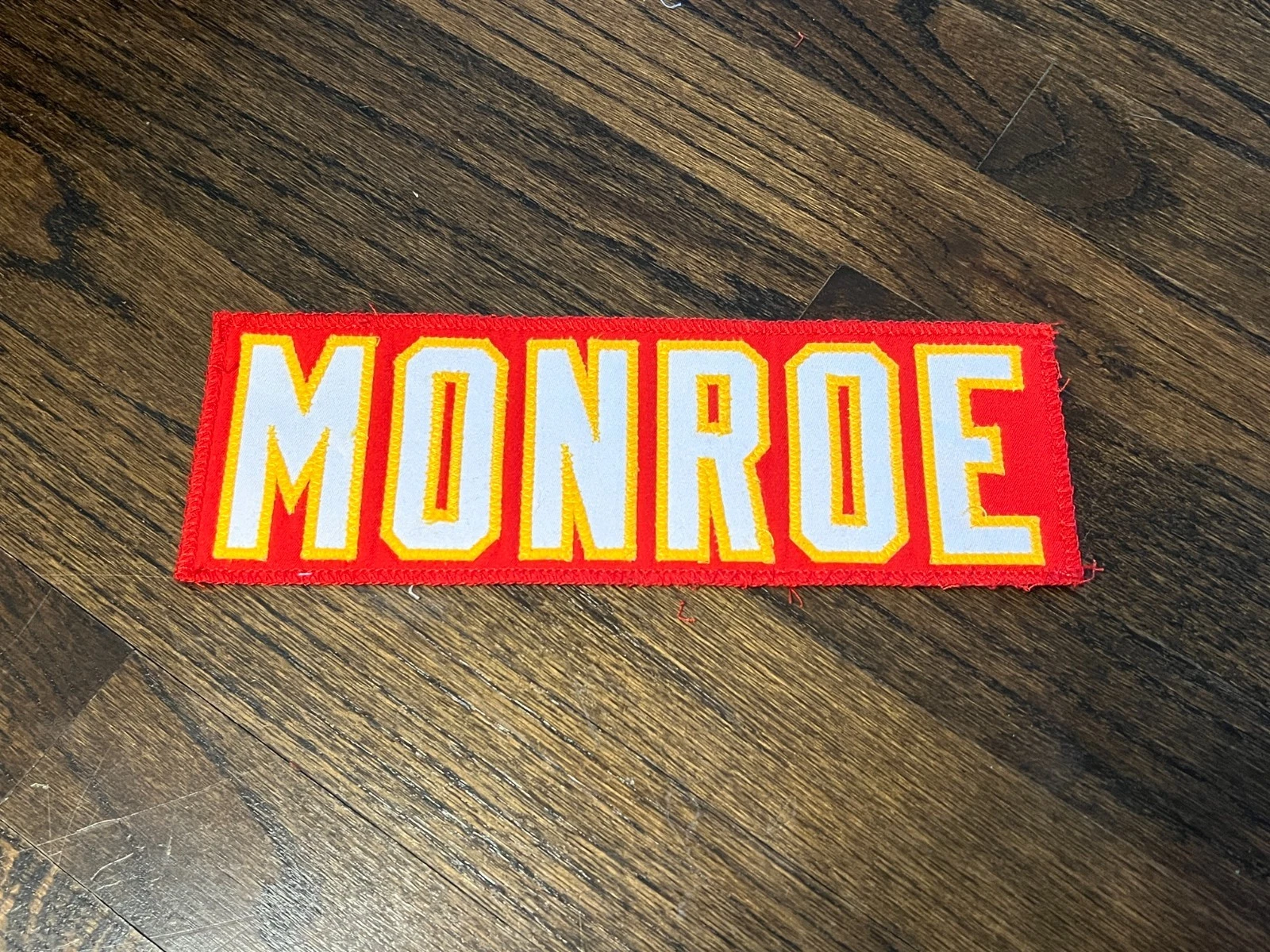 KANSAS CITY CHIEFS GAME USED ? TEAM ISSUED JERSEY NAMEPLATE DAKARI MONROE