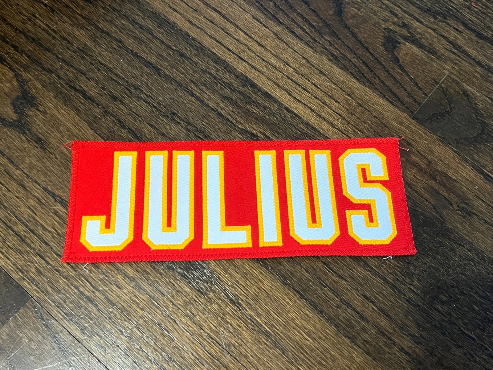 KANSAS CITY CHIEFS GAME USED ? ISSUED JERSEY NAMEPLATE JALEN JULIUS OLE MISS