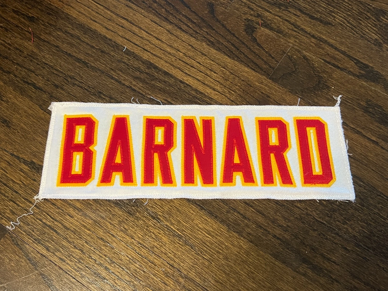 KANSAS CITY CHIEFS GAME USED ? ISSUED JERSEY NAMEPLATE NFL FOOTBALL BARNARD