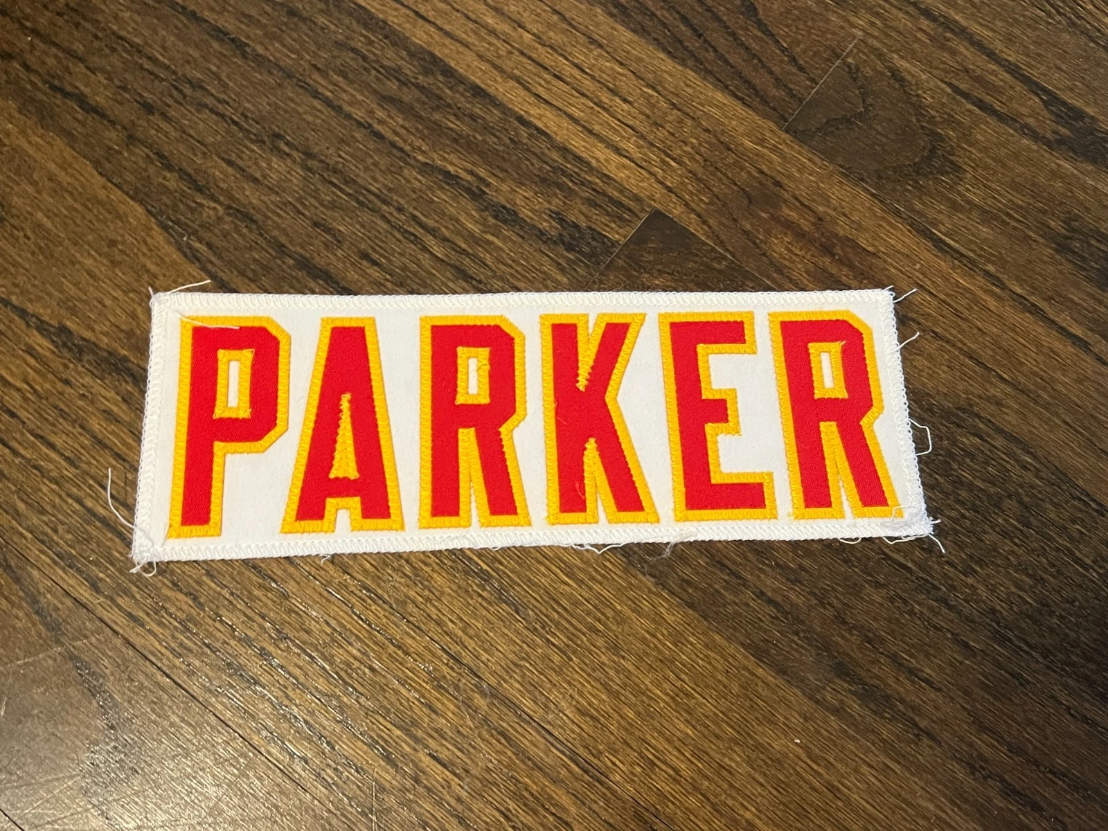 KANSAS CITY CHIEFS GAME USED ? ISSUED JERSEY NAMEPLATE NFL PARKER