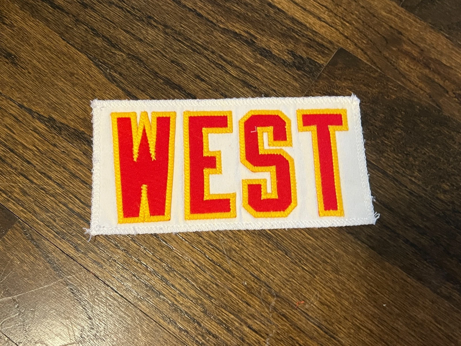 KANSAS CITY CHIEFS GAME USED ? ISSUED JERSEY NAMEPLATE NFL FOOTBALL WEST