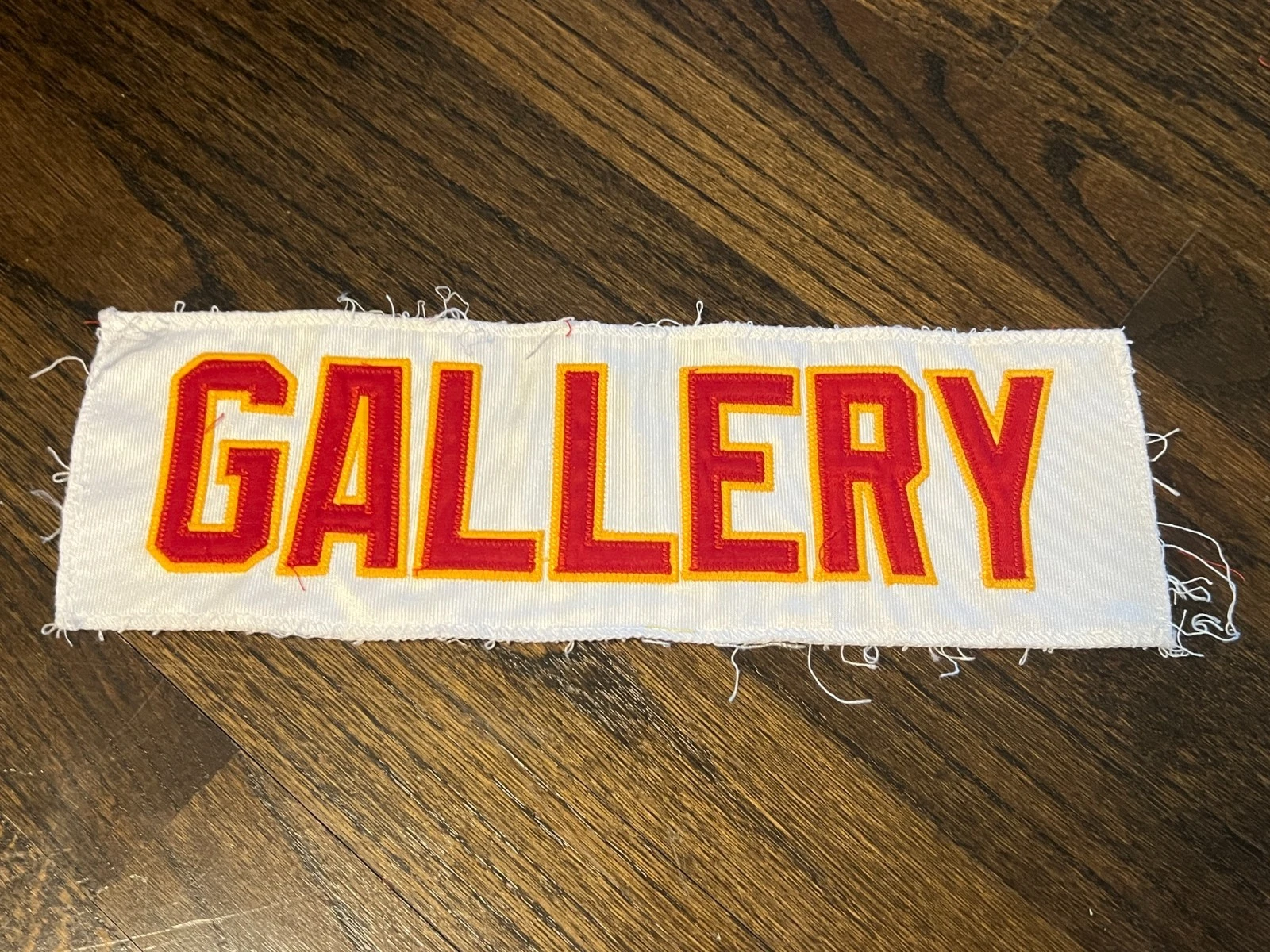 KANSAS CITY CHIEFS GAME USED ? ISSUED JERSEY NAMEPLATE NFL NICK GALLERY IOWA