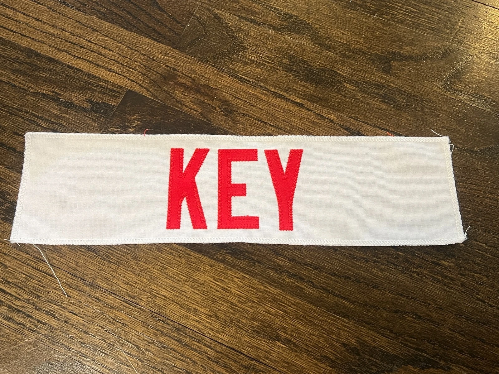 KANSAS CITY CHIEFS GAME USED ? ISSUED JERSEY NAMEPLATE NFL DEVON KEY W. KENTUCKY