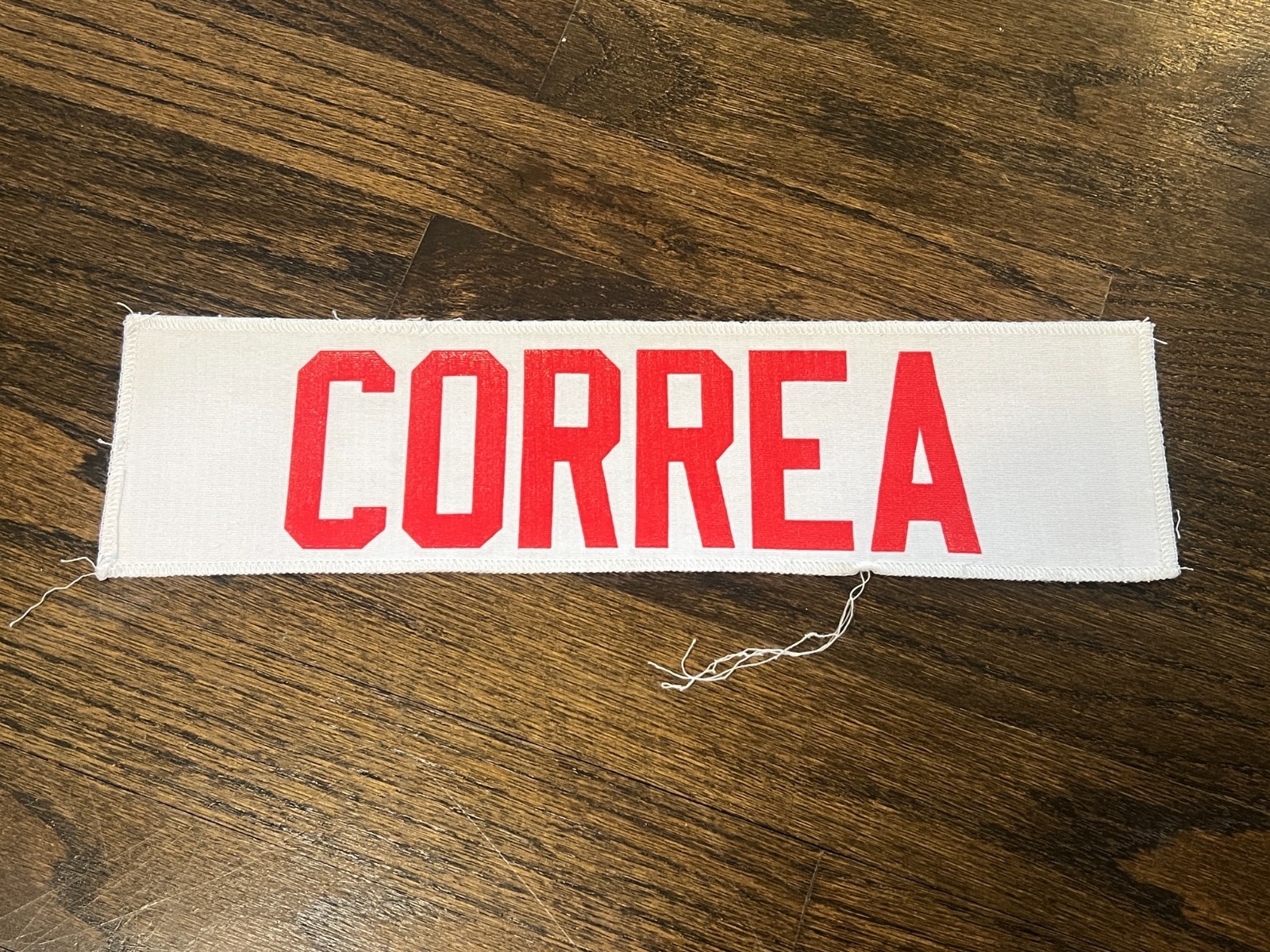KANSAS CITY CHIEFS GAME USED ? ISSUED JERSEY NAMEPLATE NFL KAMALEI CORREA