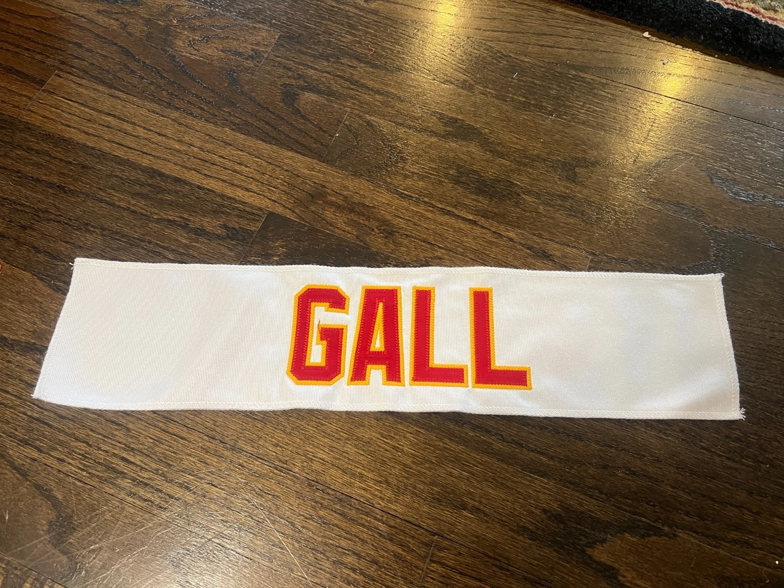 KANSAS CITY CHIEFS GAME USED ? ISSUED JERSEY NAMEPLATE NFL CHRIS GALL INDIANA