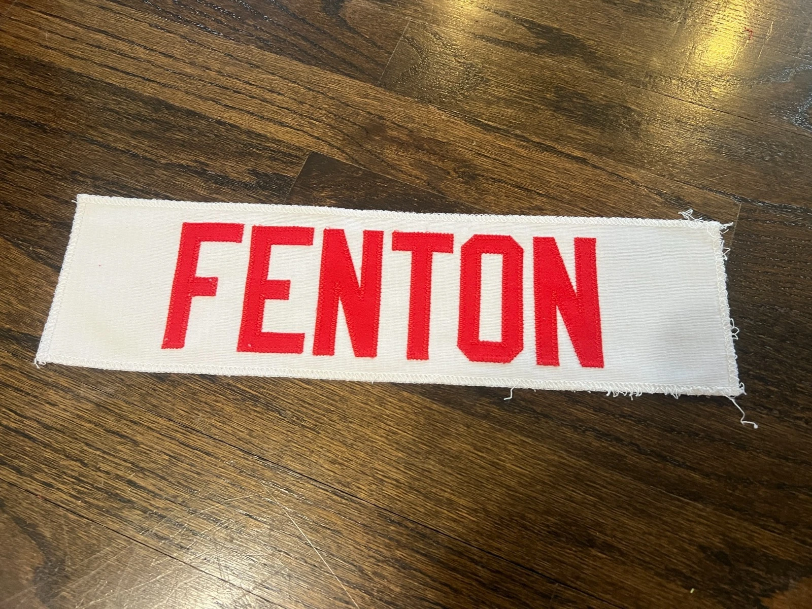KANSAS CITY CHIEFS GAME USED ? ISSUED JERSEY NAMEPLATE NFL RASHAD FENTON