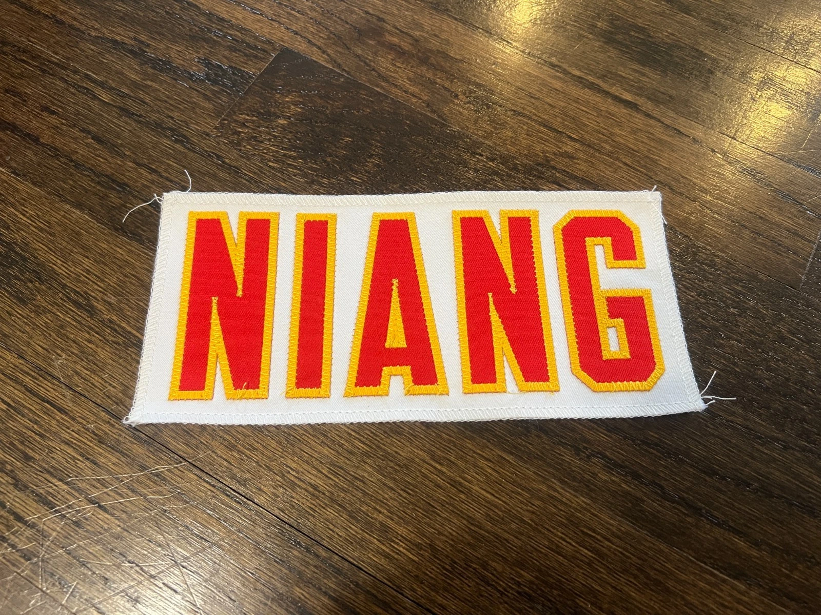 KANSAS CITY CHIEFS GAME USED ? ISSUED JERSEY NAMEPLATE NFL LUCAS NIANG TCU