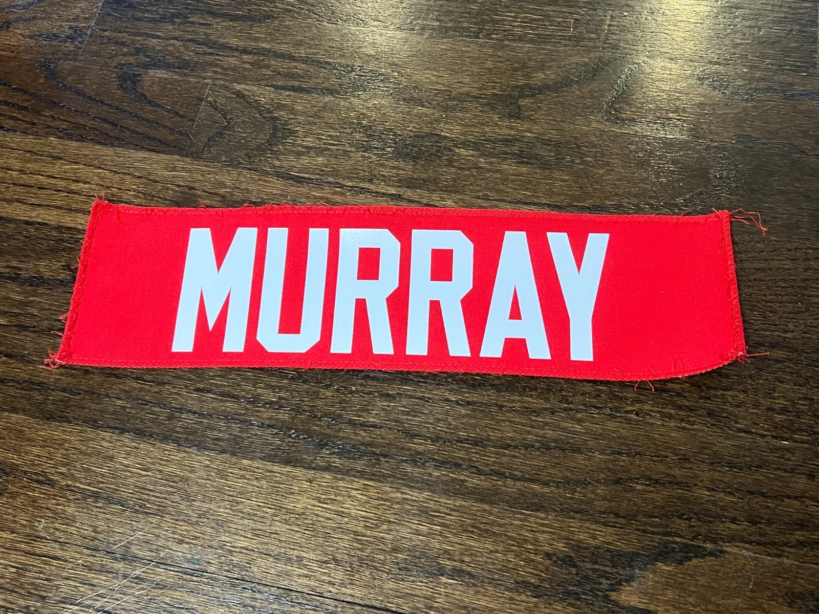 KANSAS CITY CHIEFS GAME USED ? TEAM ISSUED JERSEY NAMEPLATE FOOTBALL MURRAY