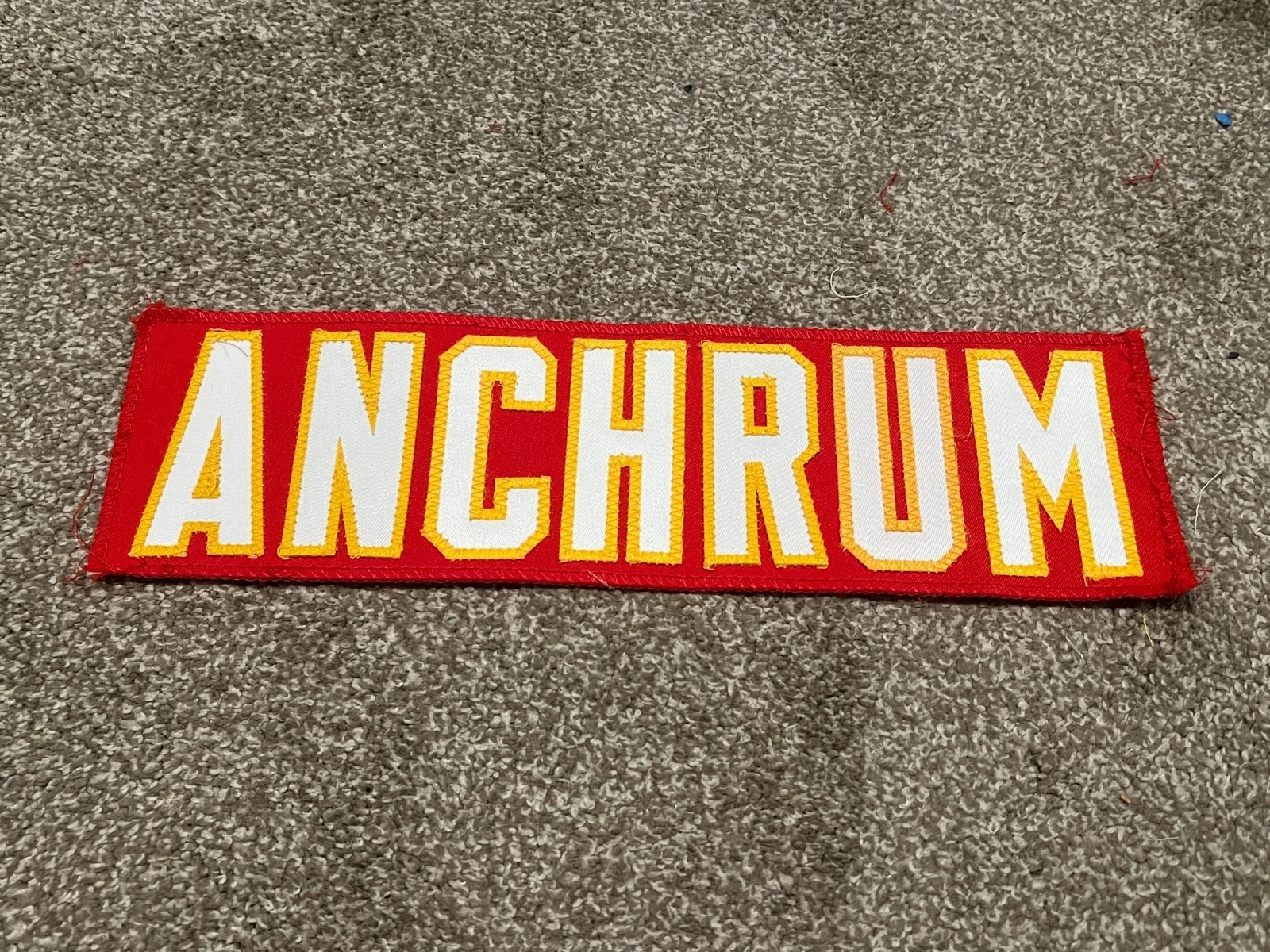 KANSAS CITY CHIEFS GAME USED ? TEAM ISSUED JERSEY NAMEPLATE TREMAYNE ANCHRUM