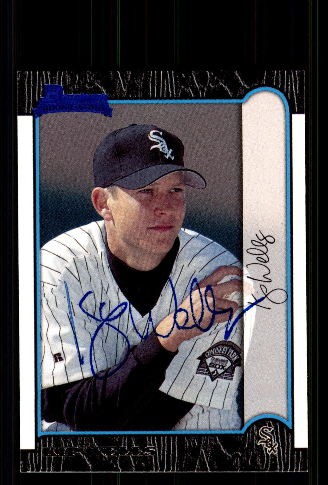 Signed Baseball Card Auto Kip Wells 1999 Bowman #343 Chicago White Sox
