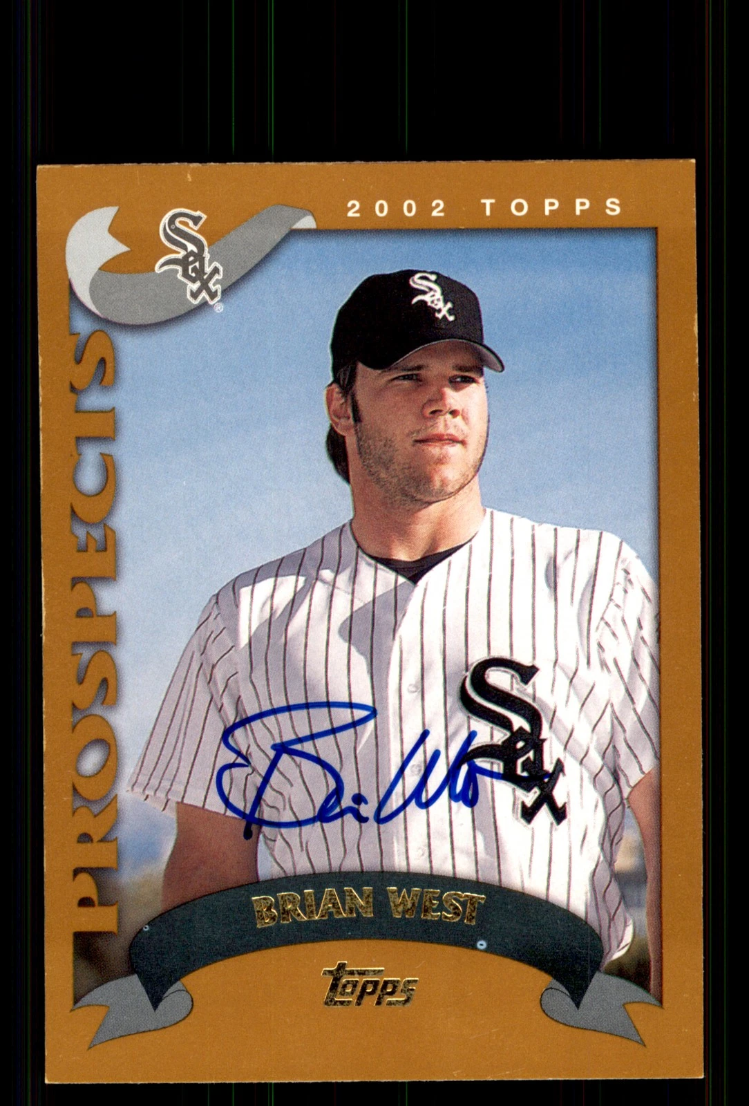 Signed Baseball Card Auto Brian West 2002 Topps Traded #T153 Chicago White Sox