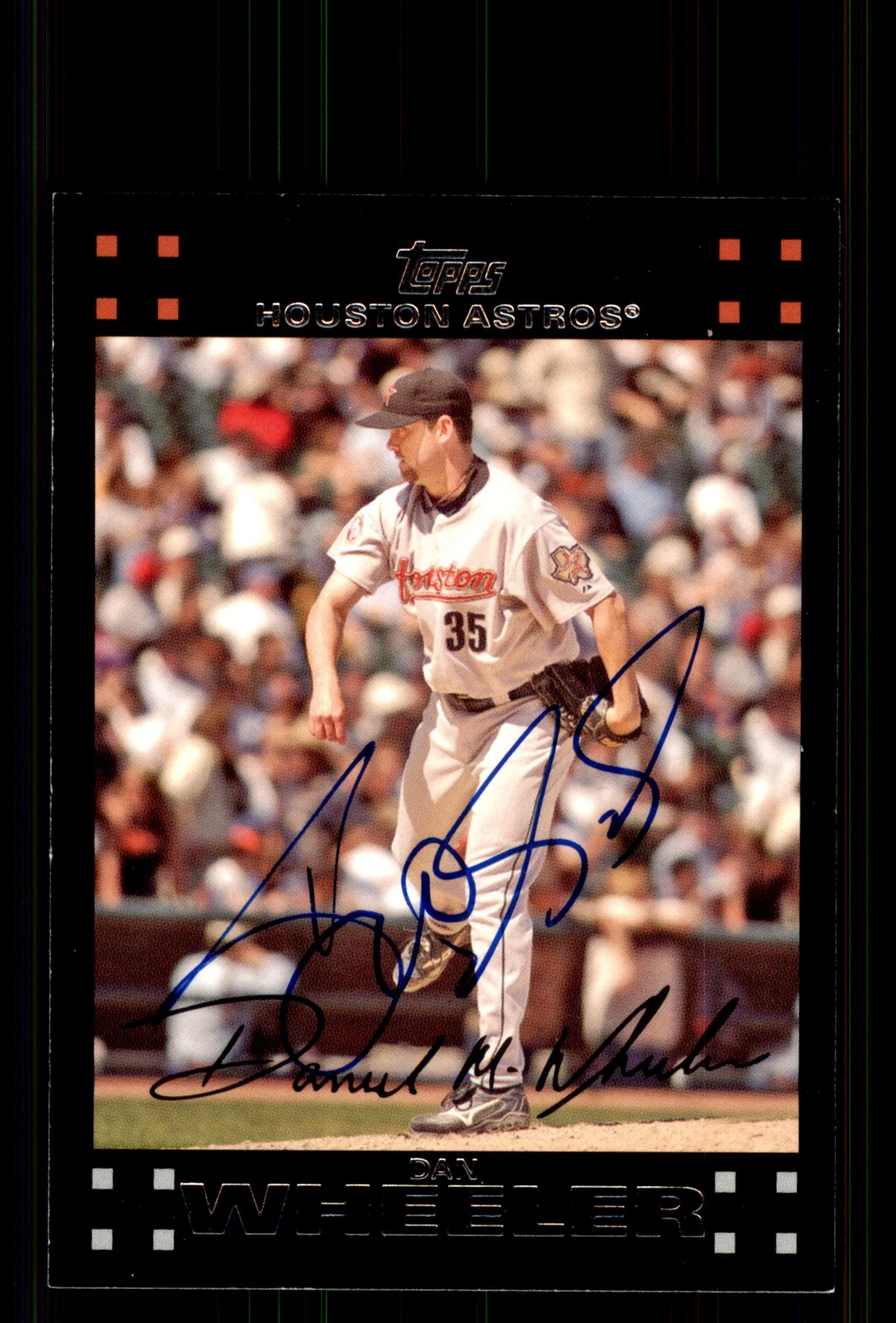 Signed Baseball Card Auto Dan Wheeler 2007 Topps #62 Houston Astros