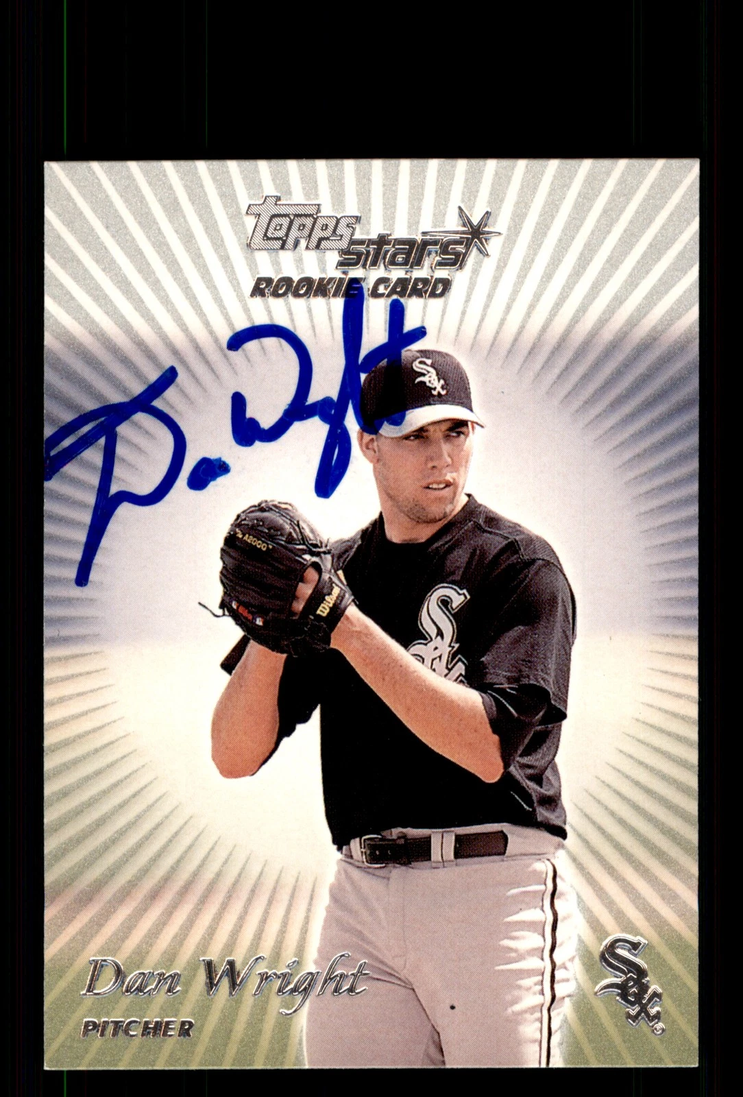 Signed Baseball Card Auto Dan Wright 2000 Topps Stars #150 Chicago White Sox