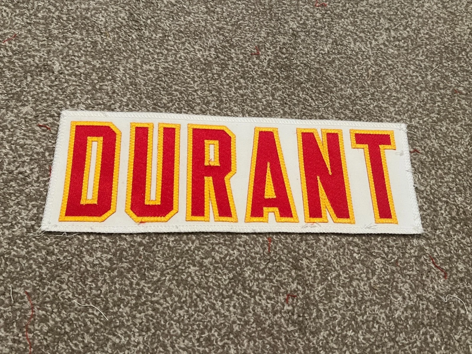 KANSAS CITY CHIEFS GAME USED ? ISSUED JERSEY NAMEPLATE NFL YASIR DURANT MU TIGER