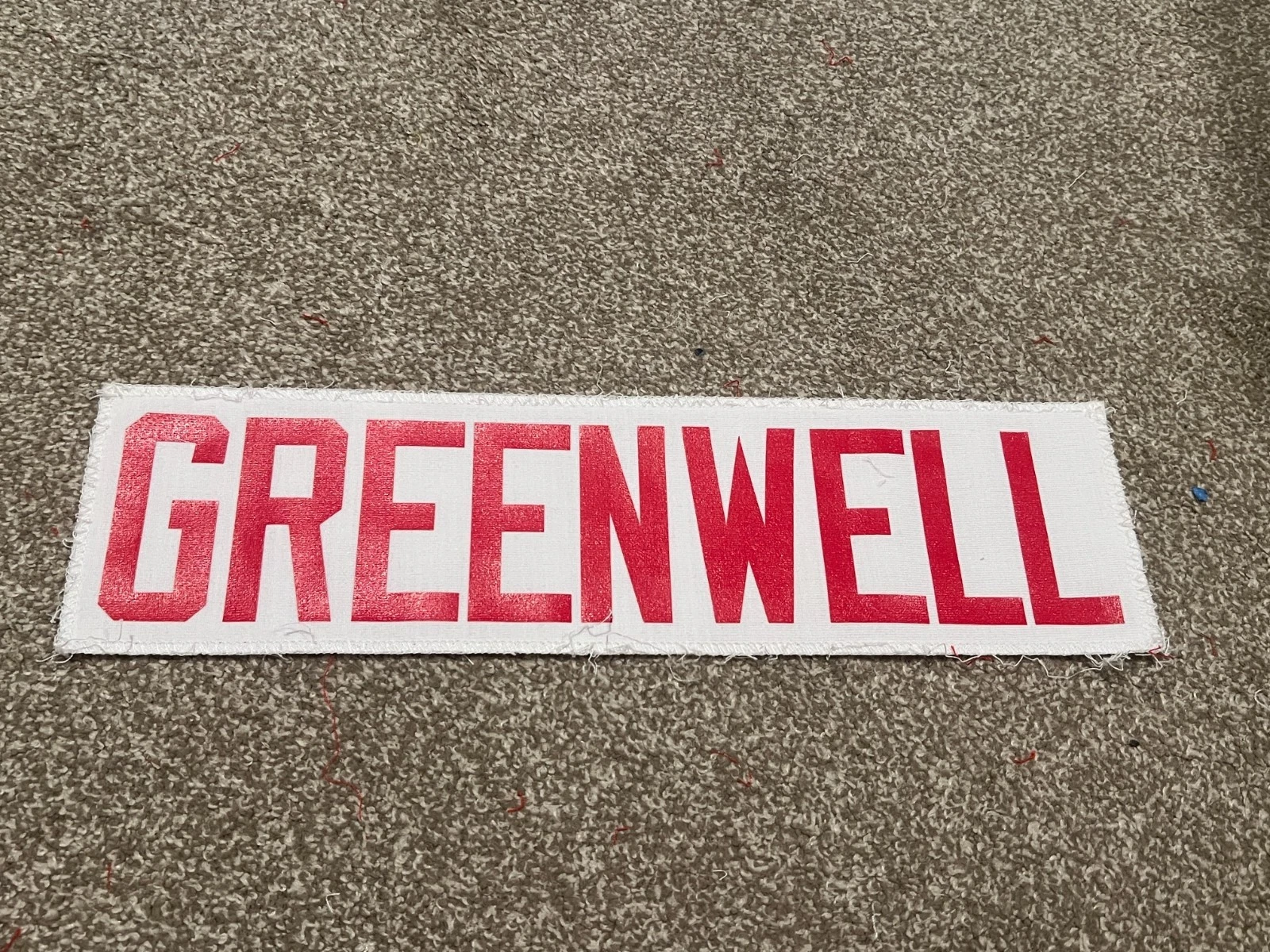 KANSAS CITY CHIEFS GAME USED ? ISSUED JERSEY NAMEPLATE NFL FOOTBALL GREENWELL