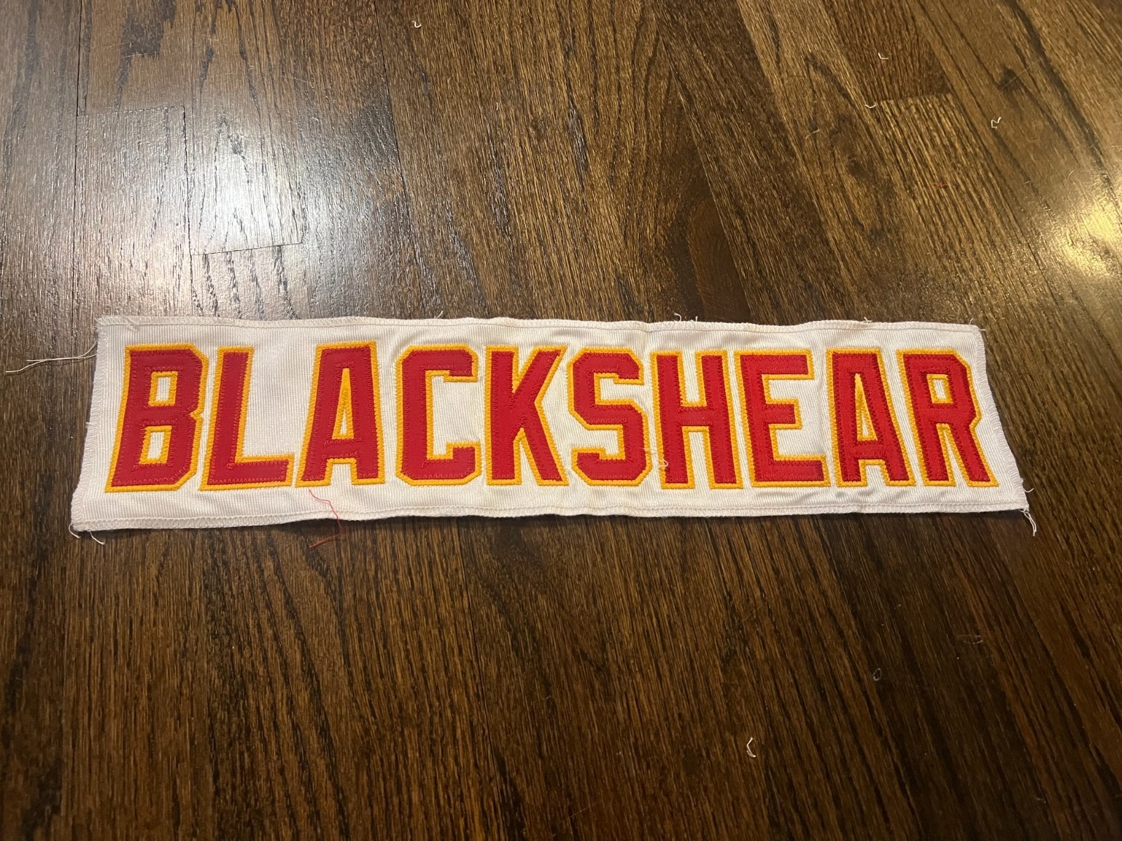 KANSAS CITY CHIEFS GAME USED ? ISSUED JERSEY NAMEPLATE NFL JEFF BLACKSHEAR