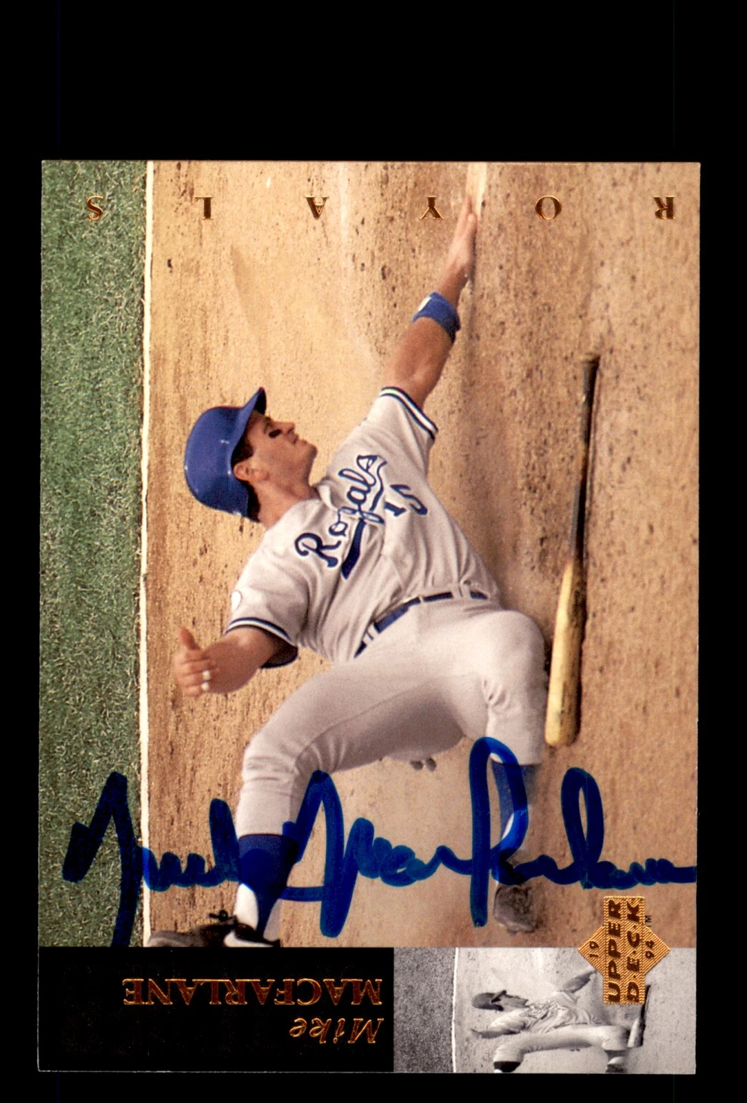 Signed Baseball Card Auto Mike Macfarlane 1994 Upper Deck #107 Royals