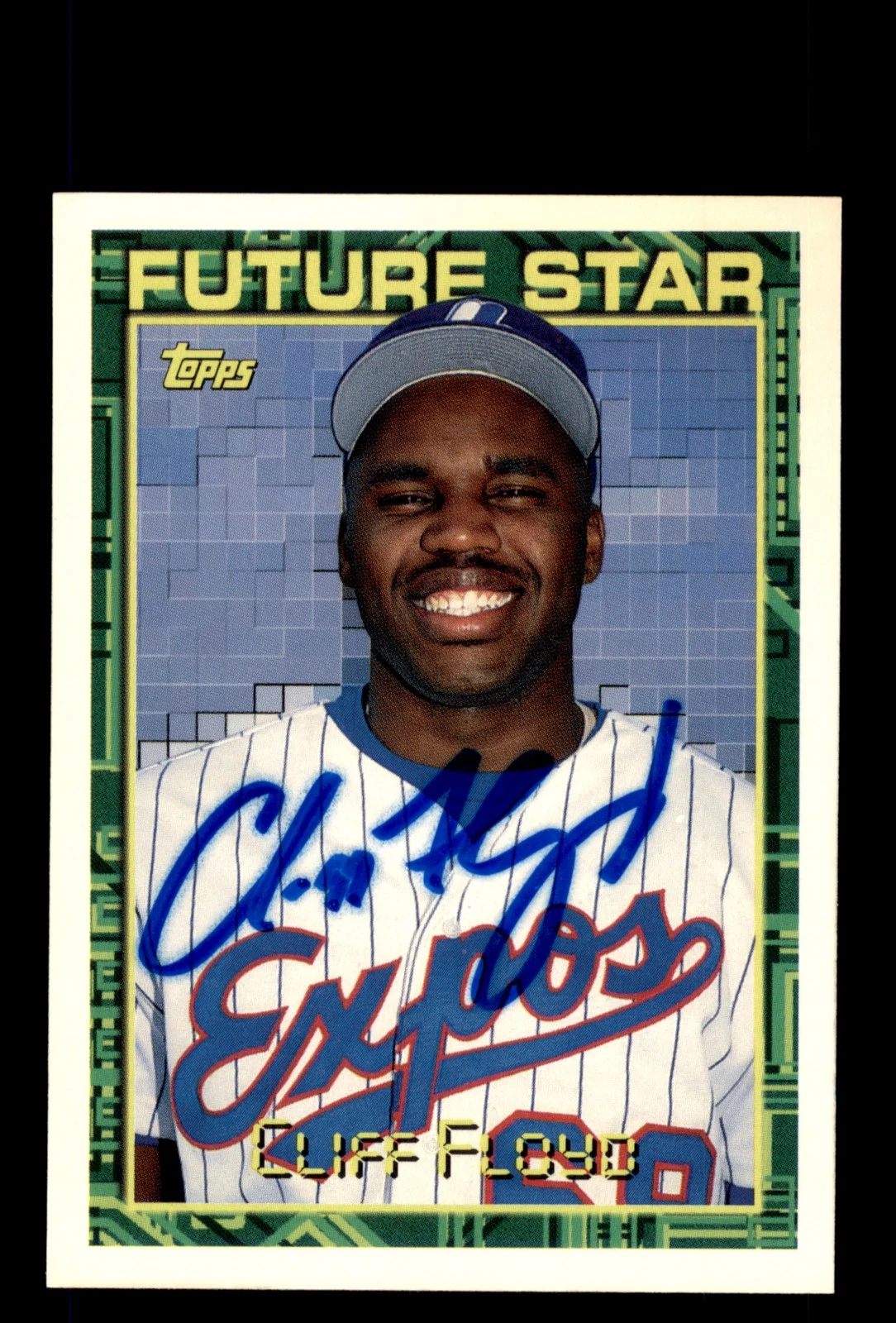 Signed Baseball Card Auto Cliff Floyd 1994 Topps #259 Montreal Expos
