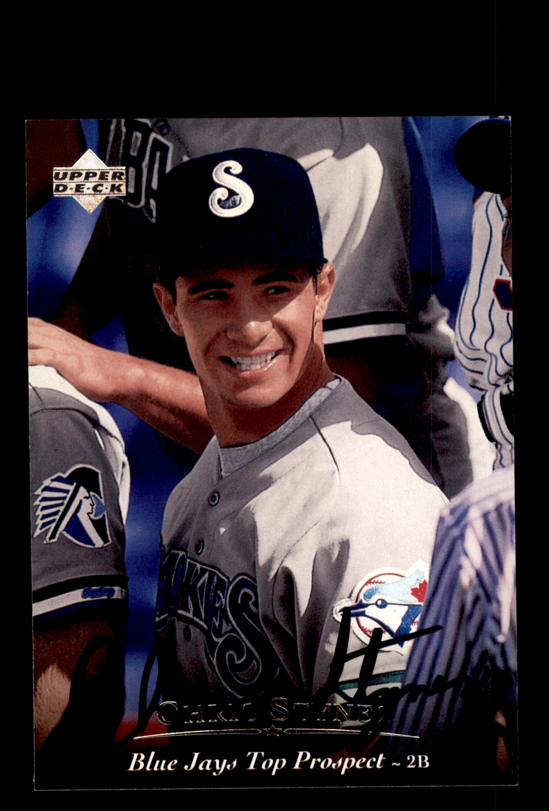 Signed Baseball Card Auto Chris Stynes 1995 Upper Deck Minor League #97