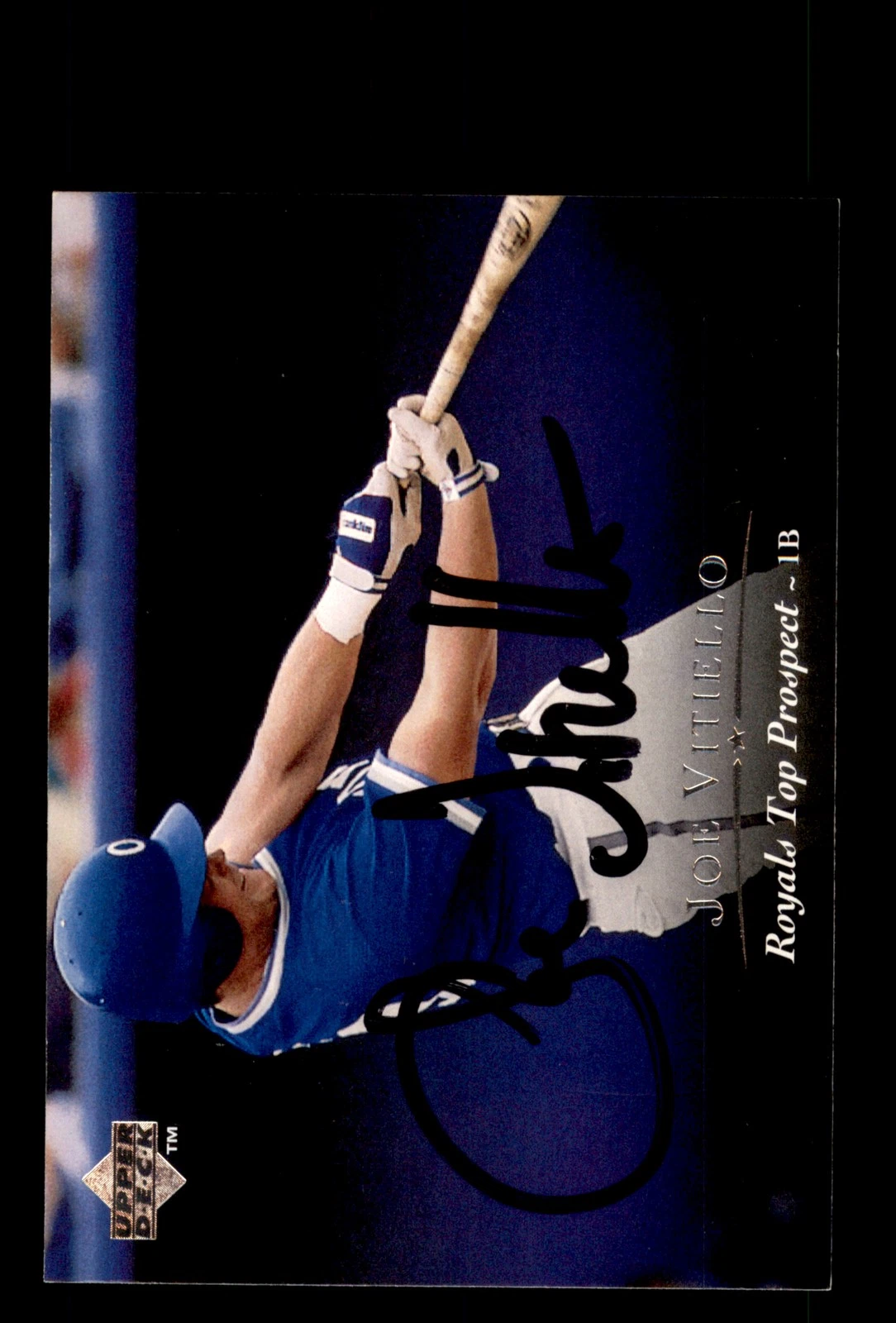 Signed Baseball Card Auto Joe Vitiello 1995 Upper Deck Minor League #190 Royals