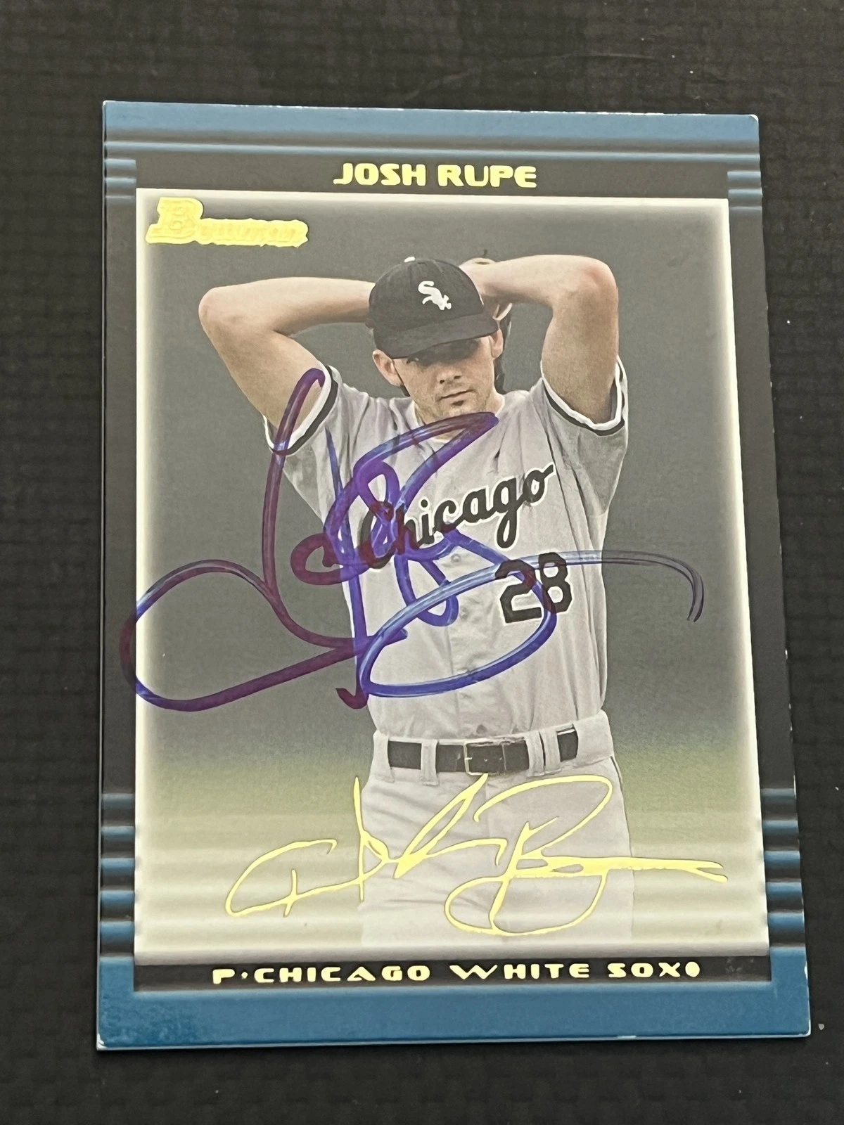 Signed Baseball Card Auto Josh Rupe 2002 Bowman #BDP87 White Sox