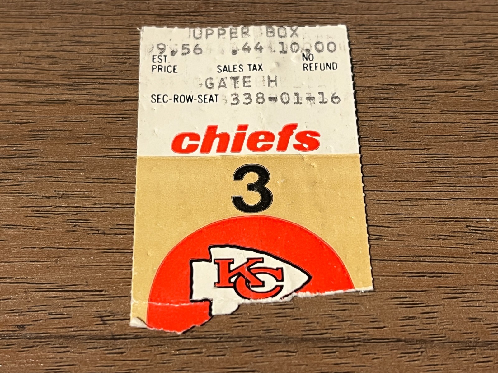 VTG FOOTBALL TICKET KANSAS CITY CHIEFS RAIDERS CARLOS CARSON DEBUT  9/7 1980