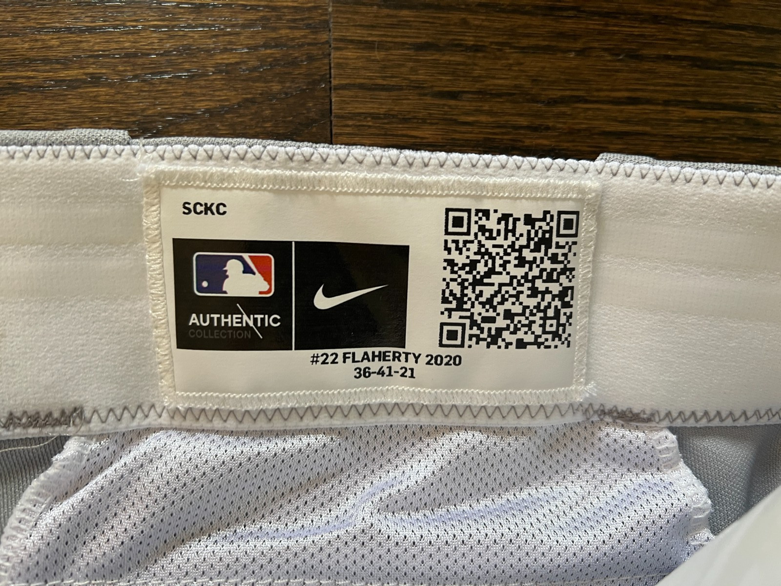 GAME USED ? ISSUED PANTS ST LOUIS CARDINALS #22 FLAHERTY NIKE GRAY AWAY