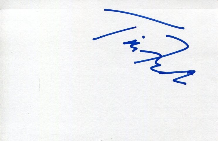 Tim Finchem PGA Golf Commissioner HOF White House Advisor Signed Autograph JSA