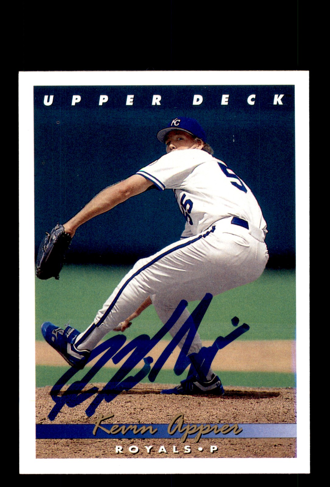 Signed Baseball Card Auto Kevin Appier 1993 Upper Deck #89 Kansas City Royals