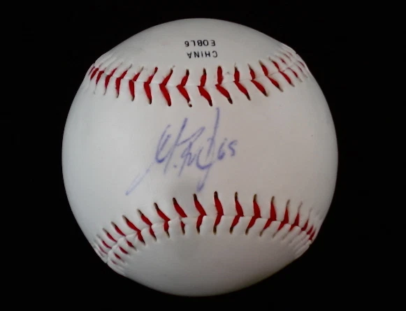 MIKE BELFIORE AUTOGRAPHED BASEBALL (ORIOLES) W/ PROOF!