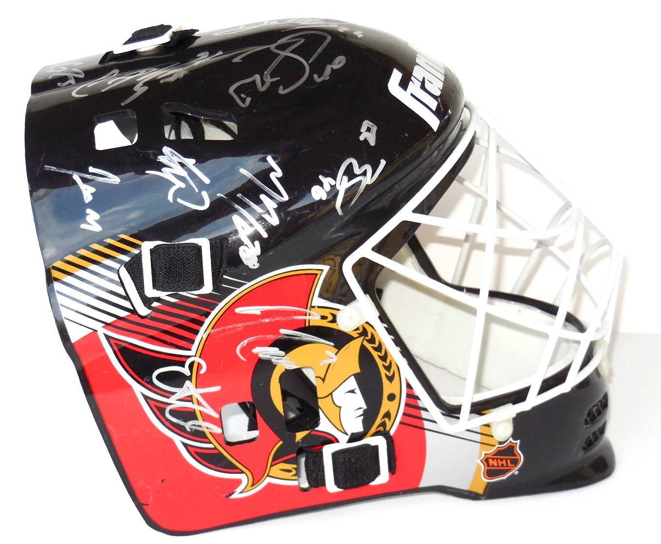 2013/14 OTTAWA SENATORS TEAM SIGNED GOALIE MASK! - Display Model!