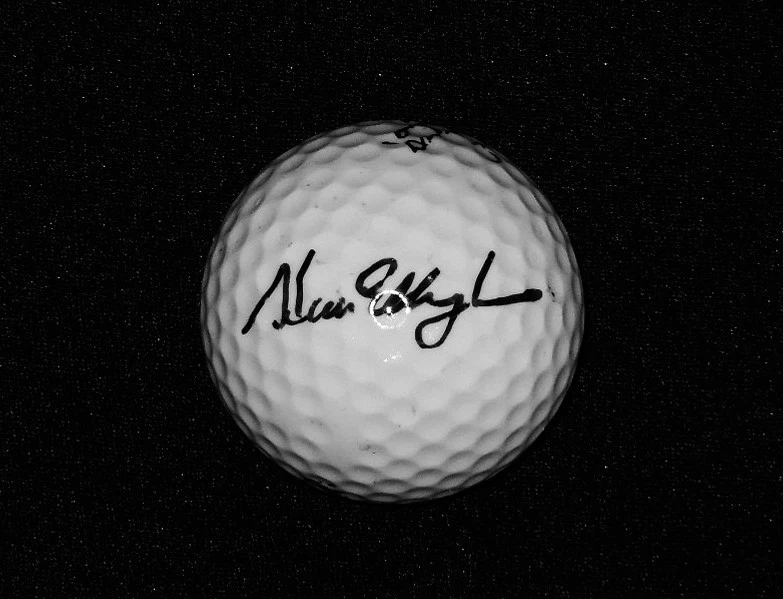 STEVE ELKINGTON AUTOGRAPHED GOLF BALL (PGA) W/ PROOF!