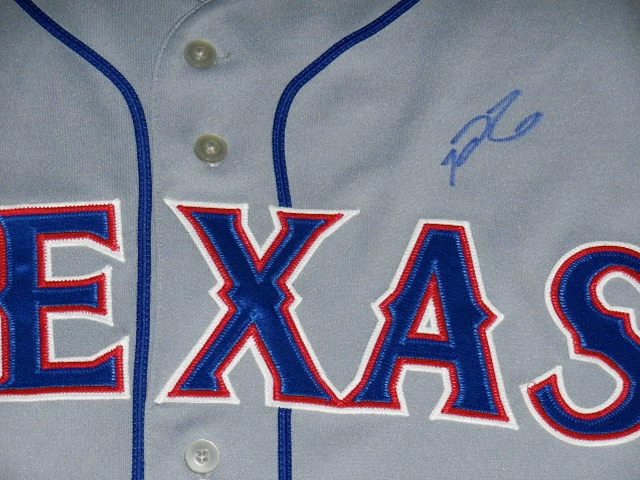 PRINCE FIELDER AUTOGRAPHED JERSEY (RANGERS) W/ PROOF!