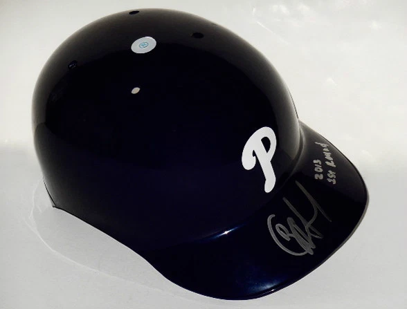 J.P. CRAWFORD AUTOGRAPHED BATTING HELMET (PHILLIES) W/ PROOF!