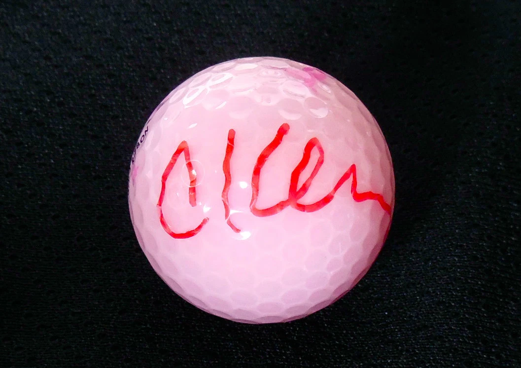 CRISTIE KERR AUTOGRAPHED PINK GOLF BALL (LPGA) W/ PROOF!
