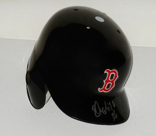 RUSNEY CASTILLO AUTOGRAPHED BATTING HELMET (RED SOX) W/ PROOF!