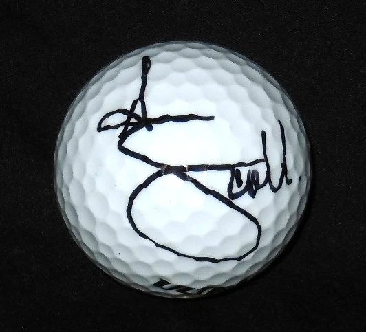 ADAM SCOTT AUTOGRAPHED GOLF BALL (PGA) W/ PROOF!