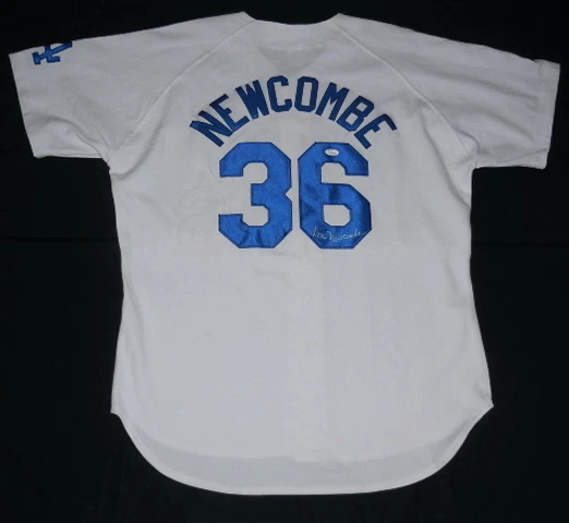 DON NEWCOMBE AUTOGRAPHED JERSEY (DODGERS) W/ PROOF - JSA COA!