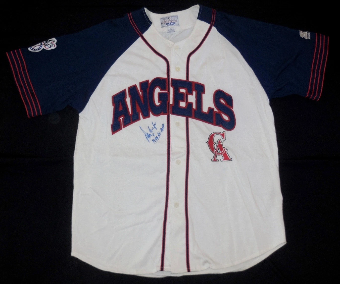 DON BAYLOR AUTOGRAPHED JERSEY (CALIFORNIA ANGELS) - W/ PROOF!