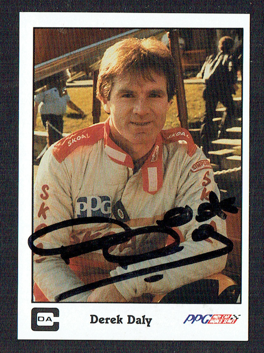 Derek Daly #35 signed autograph auto 1987 A&S Racing PPG Indy Trading Card